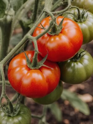 Tomate Marmande VR sur le plant Graines de tomate Marmande VR reproductibles