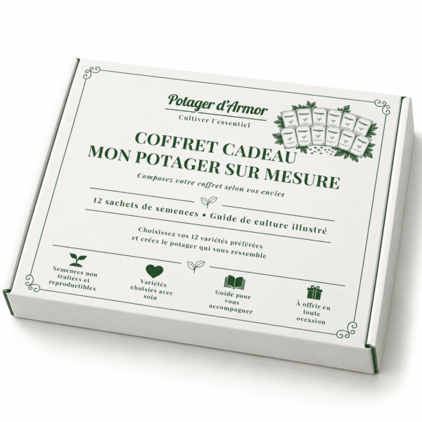 12 sachets sur mesure Coffret cadeau Mon potager sur mesure – 12 sachets de semences au choix Potager d’Armor
