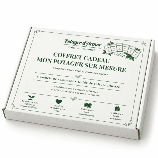 6 sachets sur mesure Coffret cadeau Mon potager sur mesure – 6 sachets de semences au choix Potager d’Armor