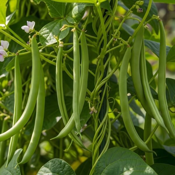 haricot-neckarkonigin-2-potager-darmor Haricot mangetout à rames Neckarkönigin – nombreuses gousses vertes
