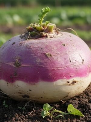 Graines de navet de Milan à collet rose – racine blanche et rose